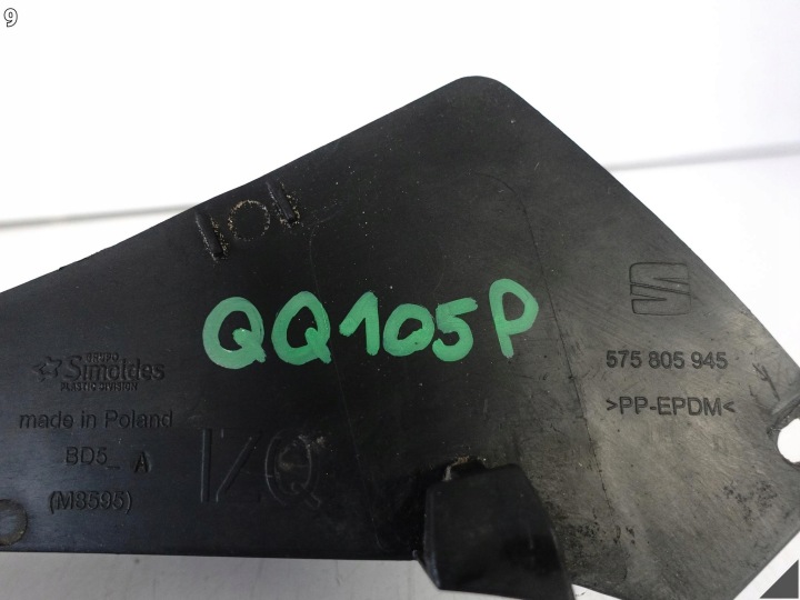 SEAT CUPRA ATECA 575 16- GLISSIÈRE FIXATION POIGNÉE PASSAGE DE ROUE PARE-CHOCS GAUCHE AVANT