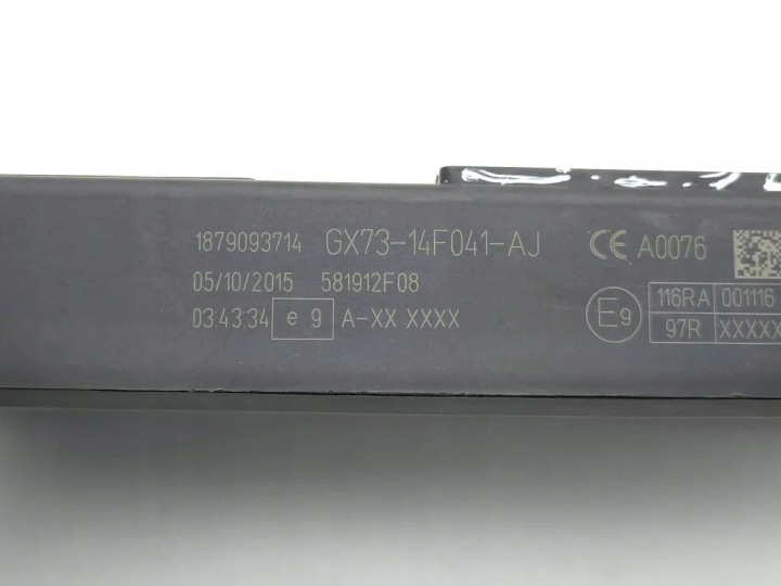 MODULE CONFORT JAGUAR XE (X760) GX7314F041AJ 34490094 2.0L 132KW 2016