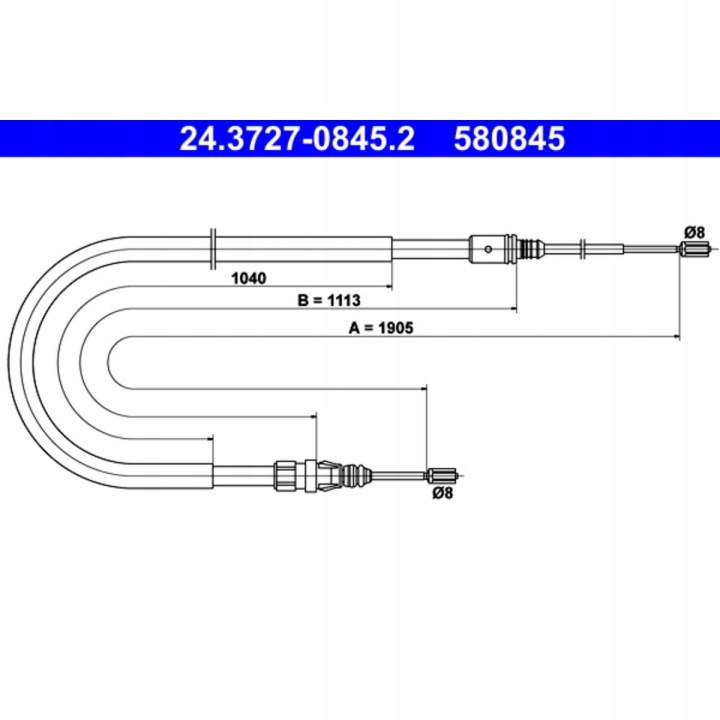 CÂBLE FREINS MANUEL PEUGEOT 207 CC 1.6 HDI (WD_ VERS VOITURES