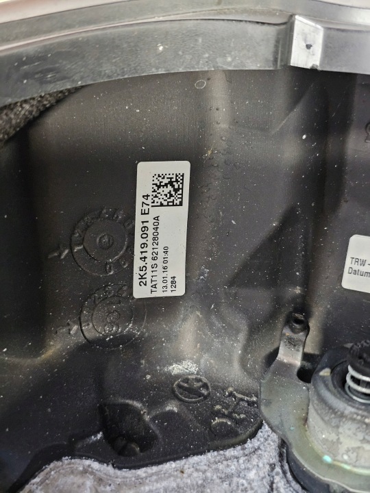 VOLANT CUIR MULTIFONCTION VW TOURAN TIGUAN CADDY POLO 2K5419091 R129
