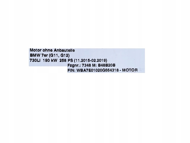 BMW PAPILLON DES GAZ 8623324 A2C80221600 G11 G12 730LI