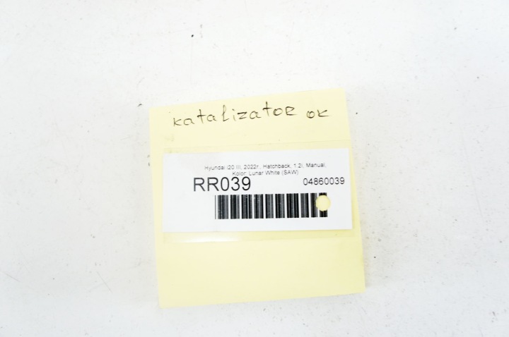 RR039 HYUNDAI I20 III 1.2I CATALYSEUR U08260 220412A