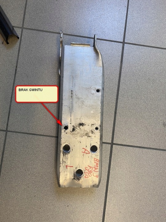 ZONES DE DÉFORMATION GAUCHE BMW 3 F30 4 F32 F33 F22 F23 USA 7266195
