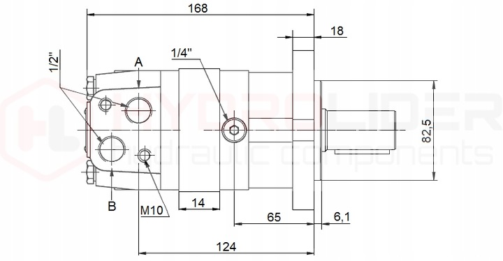 MOTOR HIDRÁULICO SMS 80 O4W32 HYDROLIDER 