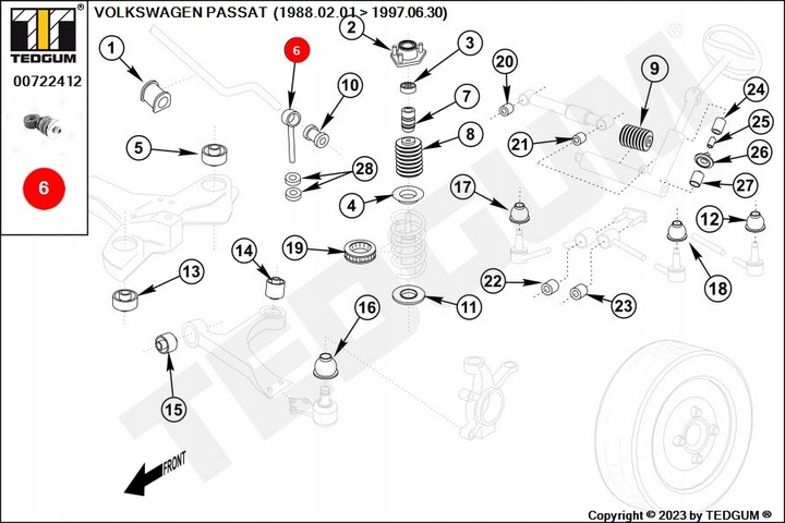 CONNECTEUR STABILISATEUR VOLKSWAGEN
