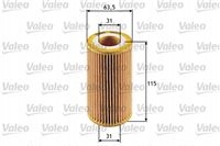 VALEO FILTRO ACEITES PIEZA INSERTADA OPEL ASTRA G 00-/VECTRA B 95-/C 02- 