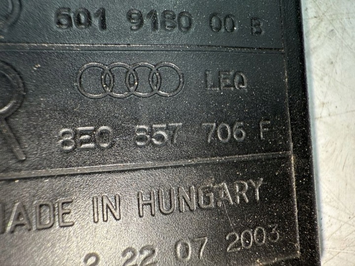 AVANT CEINTURE DE SÉCURITÉ AUDI A4 S4 B6 8E 8H 8E0857706F AVANT