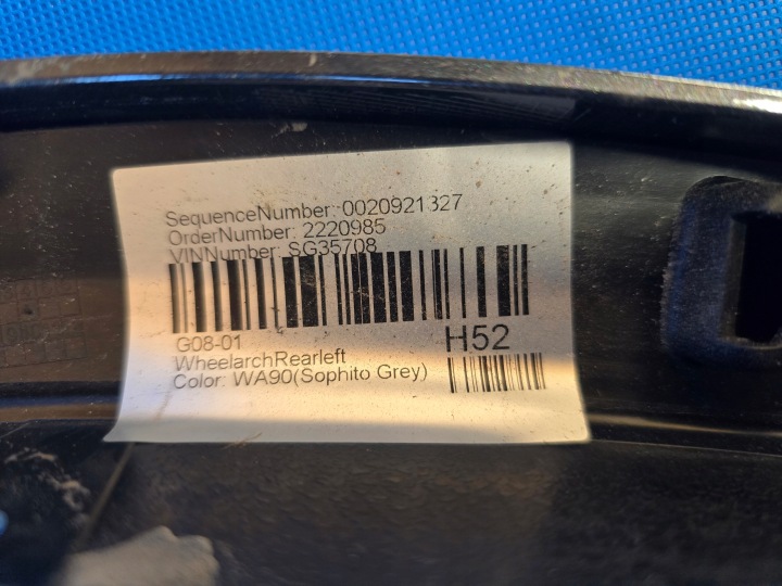 MOULURE GARDE-BOUE GAUCHE ARRIÈRE KIT BMW X3 G08