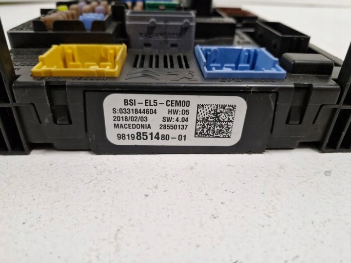 PEUGEOT 308 II 2 T9 C3 AIRCROSS 1.2 THP MODULE CONTRÔLEUR BOÎTE FUSIBLE EL5