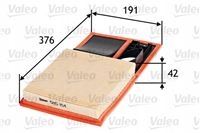 VALEO FILTRO AIRE PANELOWY VW CADDY 3 04-/VW GOLF V 03-/VW POLO V 