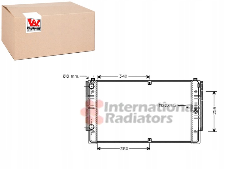 VAN KNOT RADIATOR ENGINE VW photo 1 - milautoparts-fr.ukrlive.com