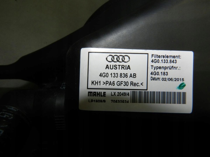CHÂSSIS FILTRE AIR 3.0 ESSENCE AUDI A6 A7