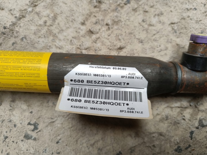 RIDEAU SÉCURITÉ AUDI A3 8P 3D AIRBAG GAUCHE GAUCHE 8P3880741E