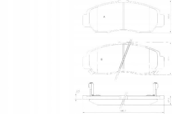 PLAQUETTES FREIN HONDA STREAM 01-