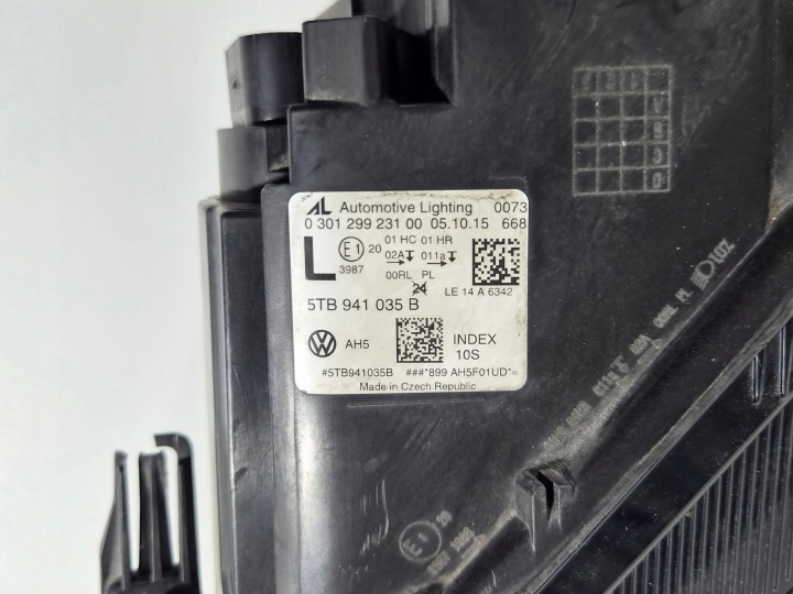 PHARE GAUCHE AVANT AVANT VW TOURAN II COMPLET LED POUCES EUROPE