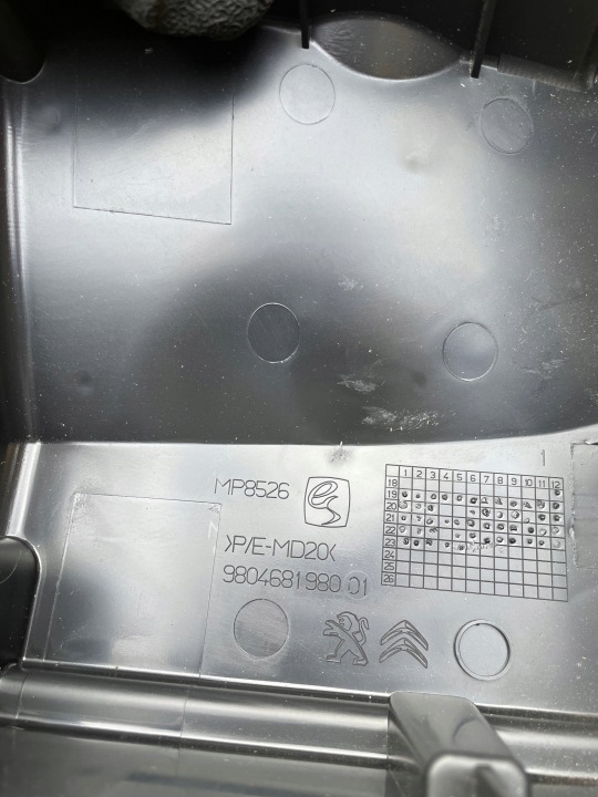 OPEL GRANDLAND CHÂSSIS BOÎTE FUSIBLES 9804681980