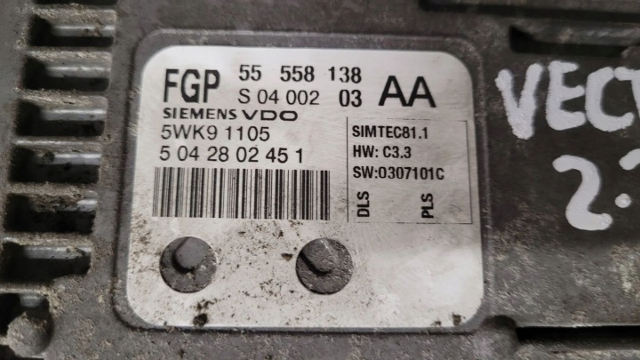 OPEL VECTRA C 2004 CONTRÔLEUR MODULE ECU