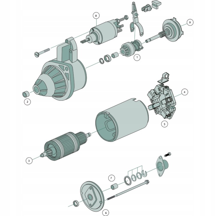 MANCHON ARBRE DÉMARREUR BOSCH 1 000 301 056