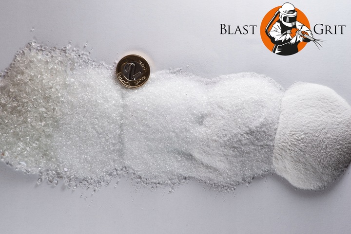 SCIERNIWO : SZKIELKOWANIA BLAST GRIT 0,3 - 0,6 MM 10KG ATEST PZH GAMINTOJAS nuotrauka 2