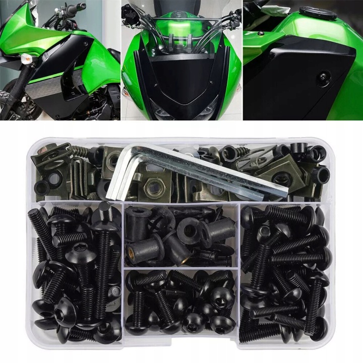 BOULONS TÔLES CARÉNAGE MOTOCYCLETTE KIT 198SZT VERS PLASTIQUE SCOOTER QUAD