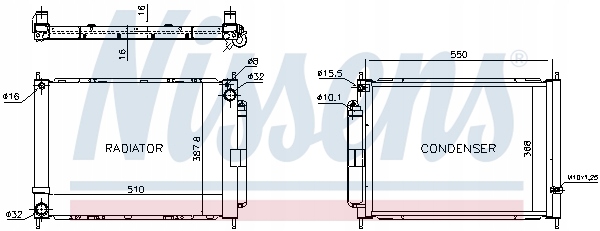 NISSENS 637636 MODULE REFROIDISSANT