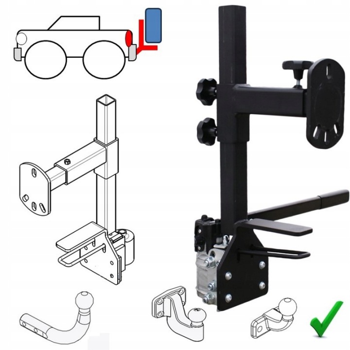 POIGNÉE COFFRE SUR KOLO RÉSERVE SUR CROCHET VERS TOYOTA LAND CRUISER BJ 20 51-84