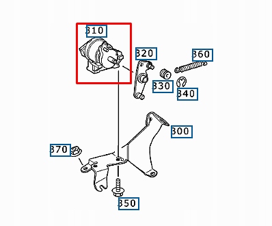 MERCEDES ESSENCE E W210 CAPTEUR POSITION PAPILLON DES GAZ A0125423317