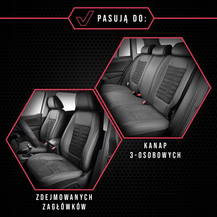 FORRO UNIVERSALES EKOSKORA DESIGN LEATHER NEGRAS PARA NISSAN NAVARA D40 