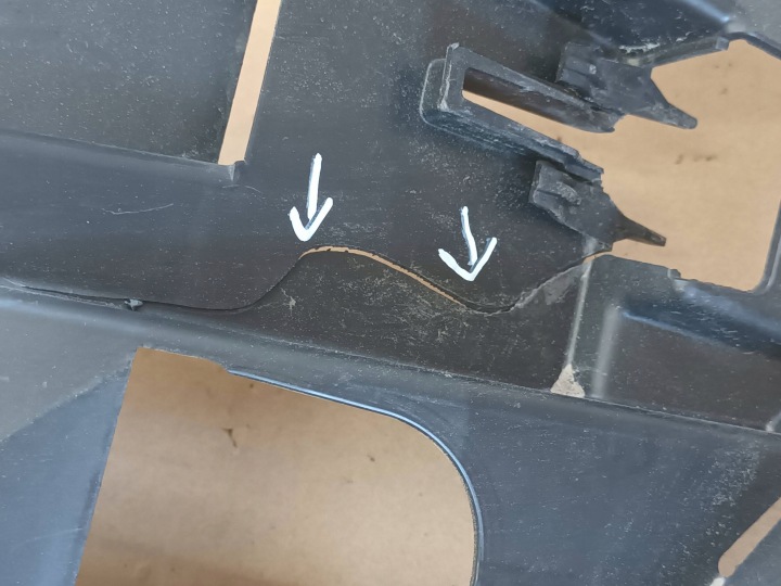 MERCEDES VITO VIANO W447 GLISSIÈRE PARE-CHOCS GAUCHE FIXATION AVANT GAUCHE