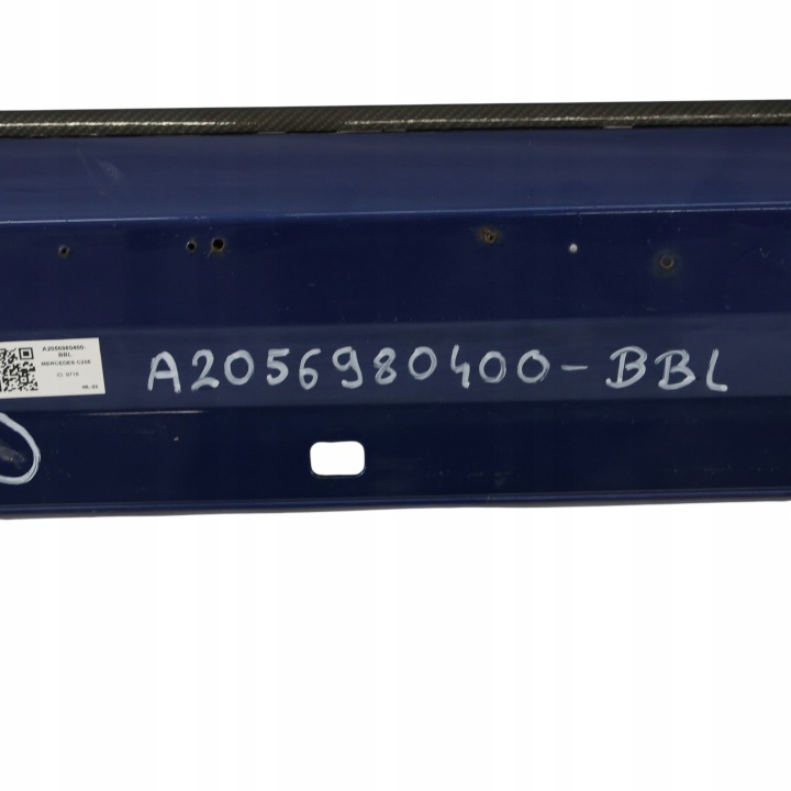 MERCEDES C205 SEUIL DROIT MOULURE SEUIL AMG BRILLIANT BLUE METALIK 896