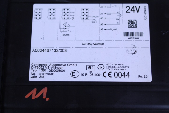TACHYGRAPHE TACHO MERCEDES ACTROS A0024467133
