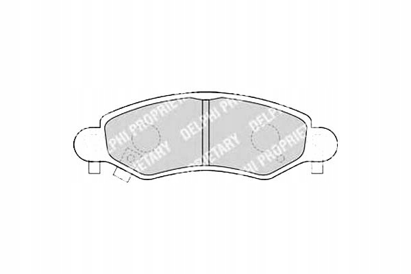 PLAQUETTES FREIN AVANT 1.0 12V,1.2 16V LP1500 DELPHI