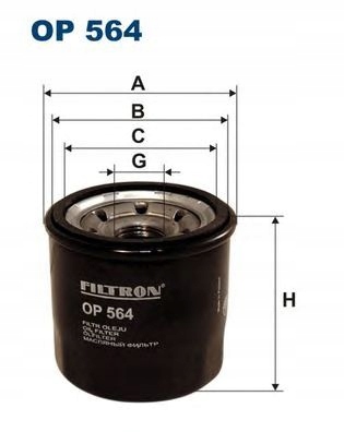 FILTRAS ALYVOS FILTRON OP 564 CHEVR AVEO nuotrauka 1