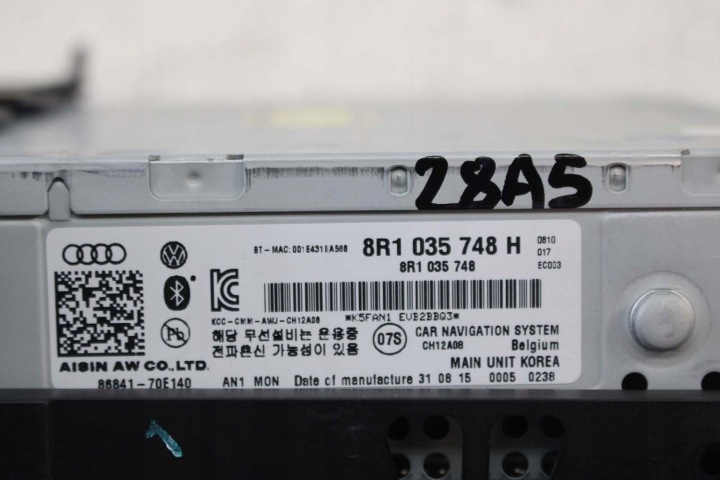 AUDI A4 A5 Q5 RESTYLAGE LECTEUR DE CARTE MMI 8R1035748H 3G+ SD 8R1 035 748 H DVD HIGH MULTI