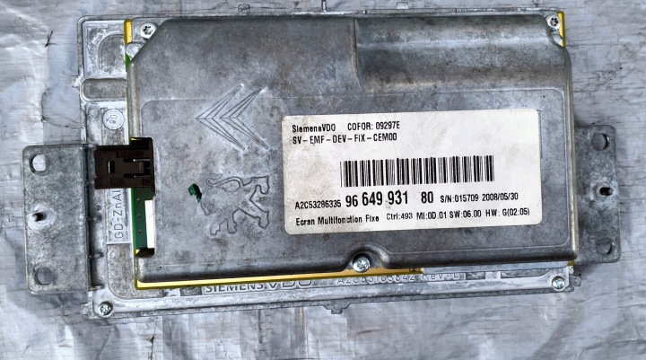 MONITEUR ÉCRAN NAVIGATION GPS RT3 CITROEN C5 III X7 9664993180