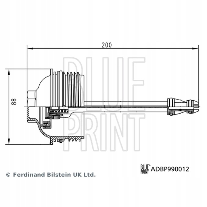 POKRYWA, CUERPO DE FILTRO ACEITES BLUE PRINT ADBP990012 