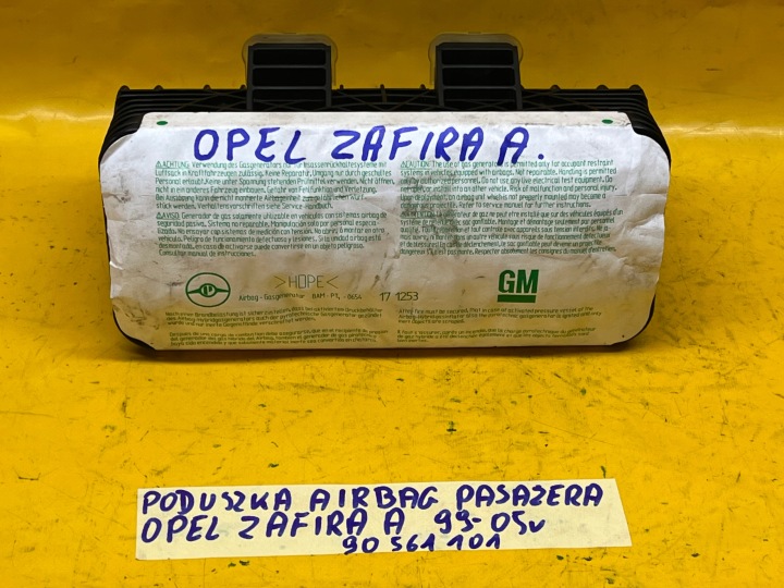 COUSSIN AIRBAG PASSAGER OPEL ZAFIRA A 1999-2005R 90561101