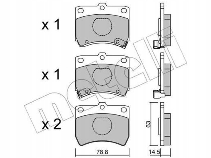 ZAPATAS PARTE DELANTERA METELLI 22-0370-0 