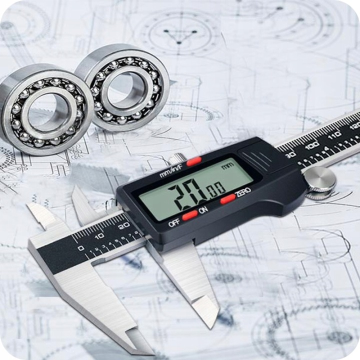 SUWMIARKA ÉLECTRONIQUE NUMÉRIQUE AVEC ACIER INOXYDABLE MONITEUR LCD