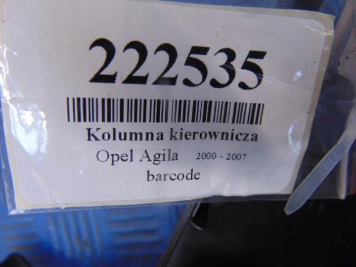 OPEL AGILA A 1.2 16V COLONNE DIRECTION 38720-83E20