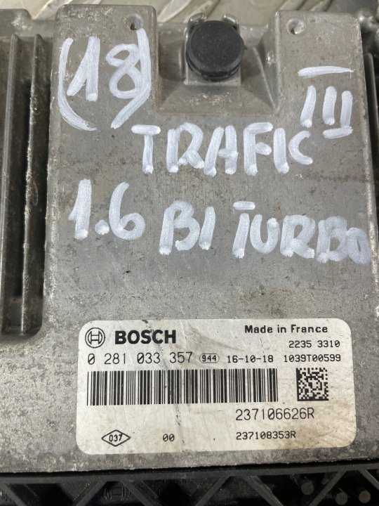 TRAFIC III VIVARO 15- ORDINATEUR KIT 1.6 0281033357