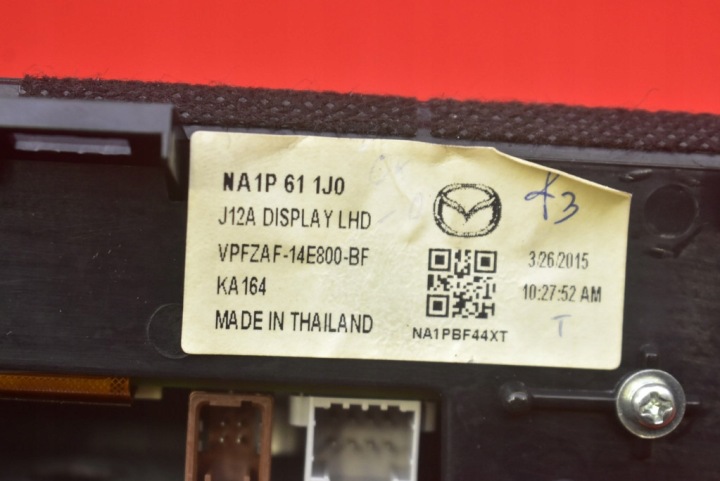 MONITEUR RADIO NAVIGATION NA1P611J0 MAZDA MX5 MX-5 4 IV ND 15-21