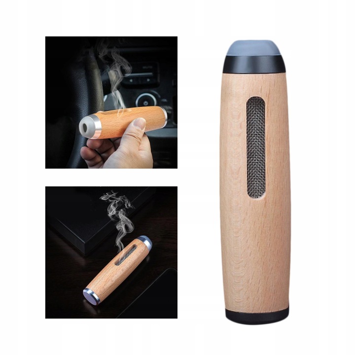 MINI CAR ASHTRAY WOOD BEZDYMNA TRWALA ANTI-FLYING