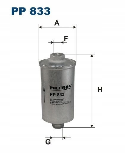 FILTRON FILTRON PP 833 FILTRO COMBUSTIBLES 