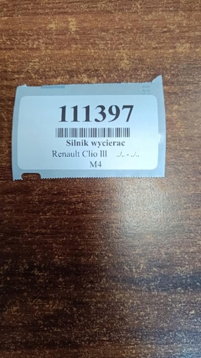 RENAULT CLIO III UNIVERSEL MOTEUR ESSUIE-GLACES ARRIÈRE 8200311486