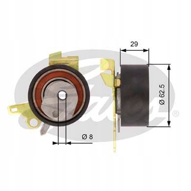 ROLLO TENSOR CORREA DISTRIBUCIÓN T43022 GATES 