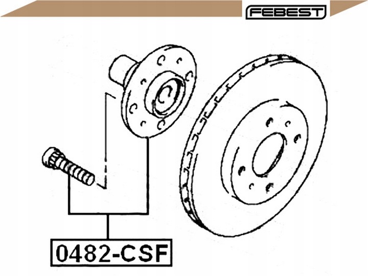 CUBO RUEDAS MITSUBISHI PARTE DELANTERA LANCER CS 03- (4 PERNOS 