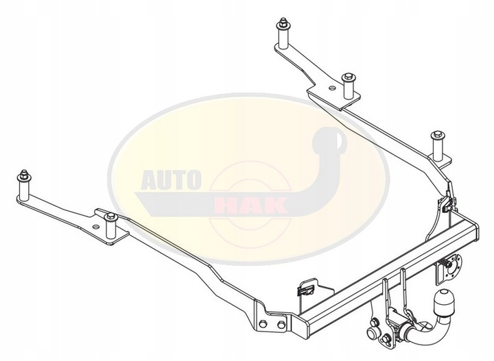 BARRA DE REMOLQUE GANCHO DE REMOLQUE + MÓDULO PEUGEOT 607 2000- 