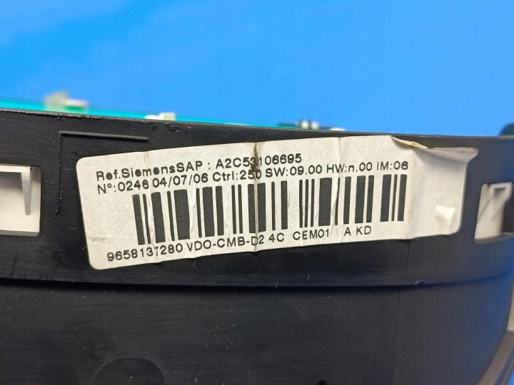 PEUGEOT 407 1.6HDI COMPTEUR TABLEAU DE BORD 9658137280 VDO
