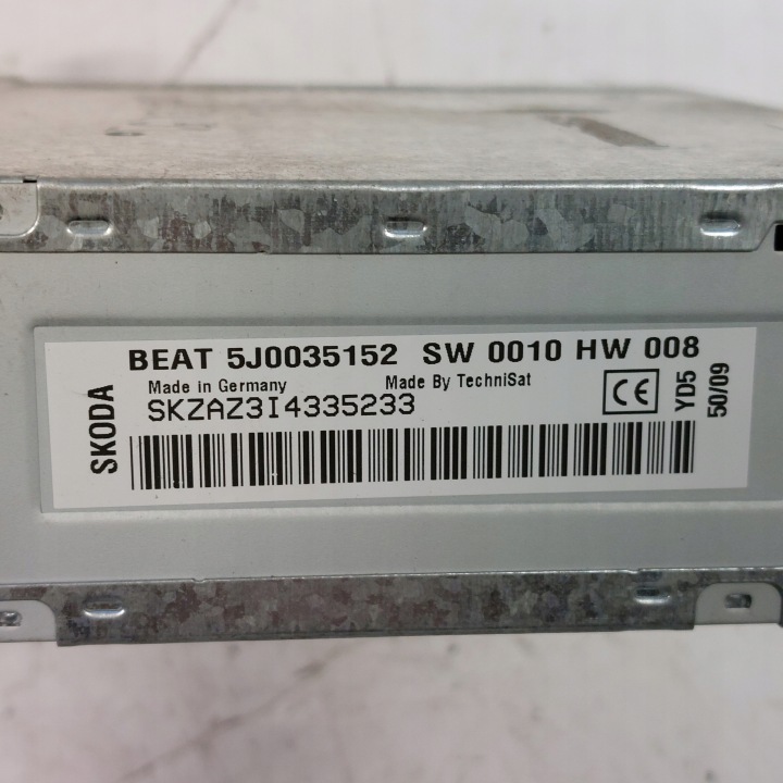 SKODA ROOMSTER FABIA 2 II RADIO D'USINE 5J0035152